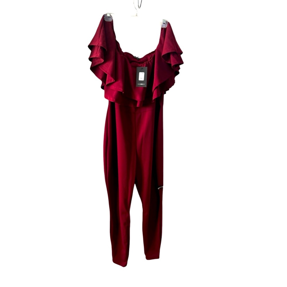 One piece off the shoulders if you must jumpsuit